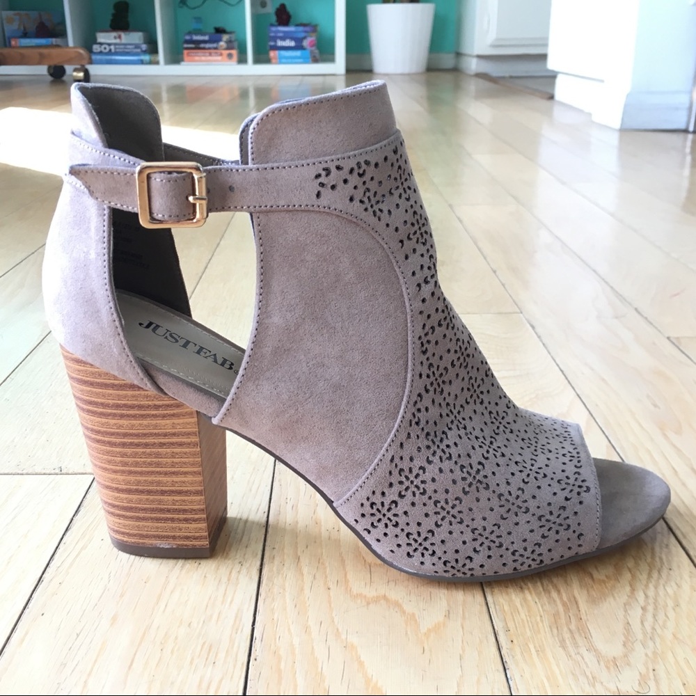 JustFab Taupe Bootie